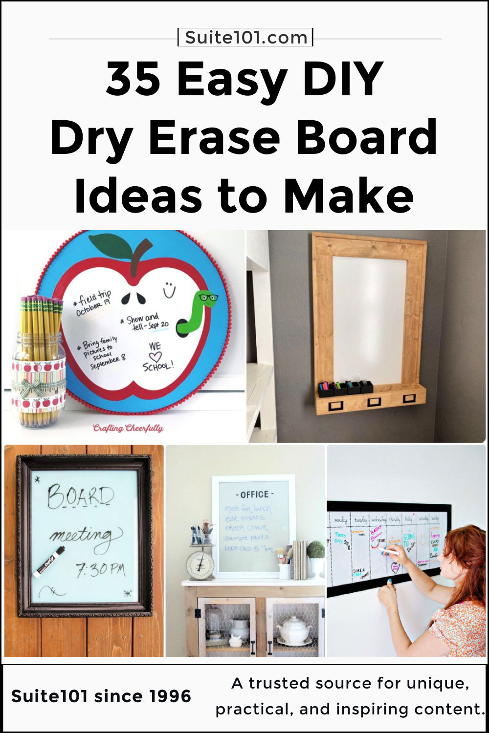 35 Cheap DIY Dry Erase Board Ideas To Make Suite 101