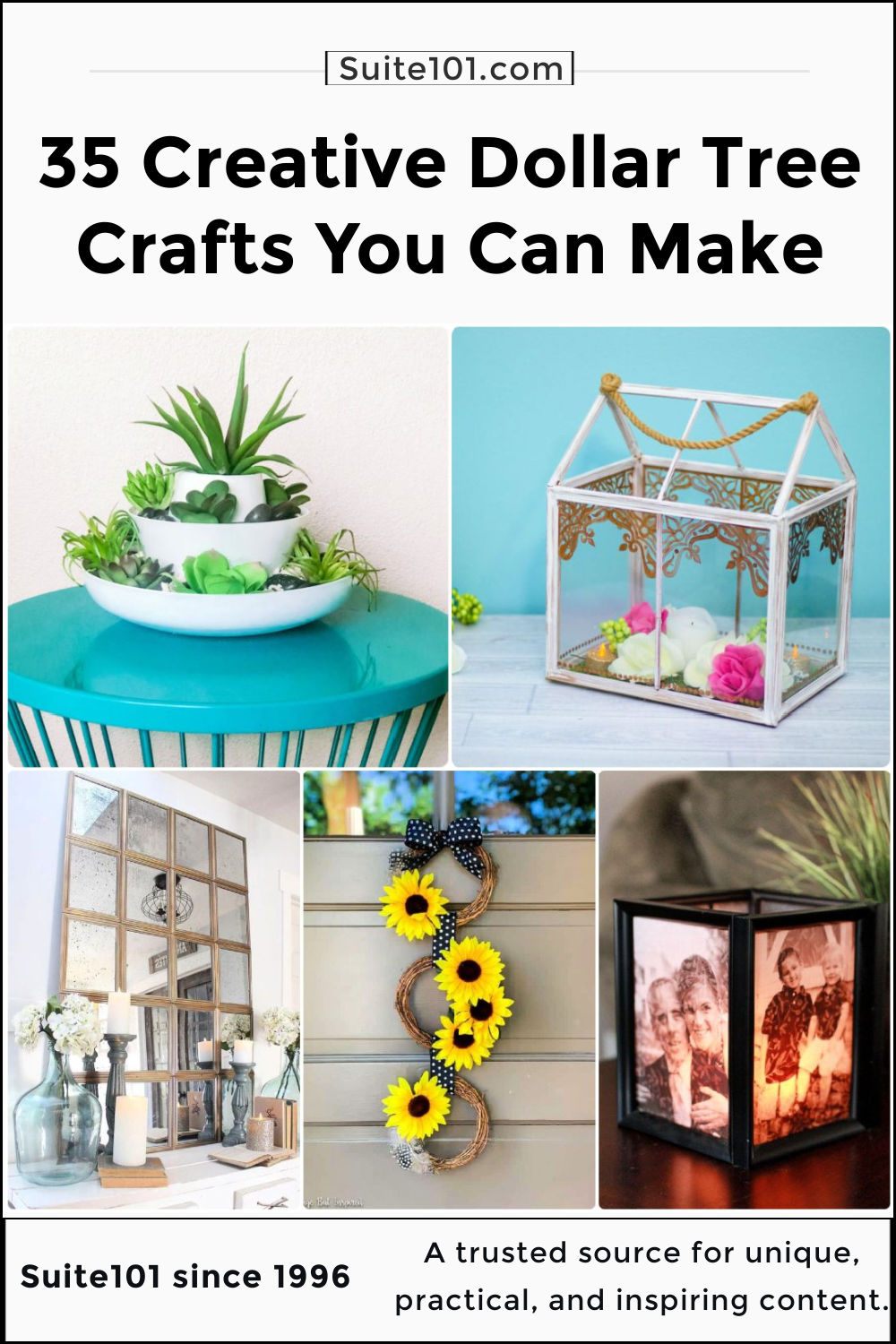 35 Easy DIY Dollar Tree Craft Ideas Suite 101