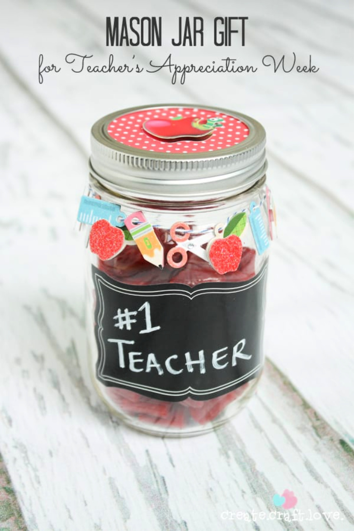 20 DIY Mason Jar Teacher Appreciation Gifts - Suite 101