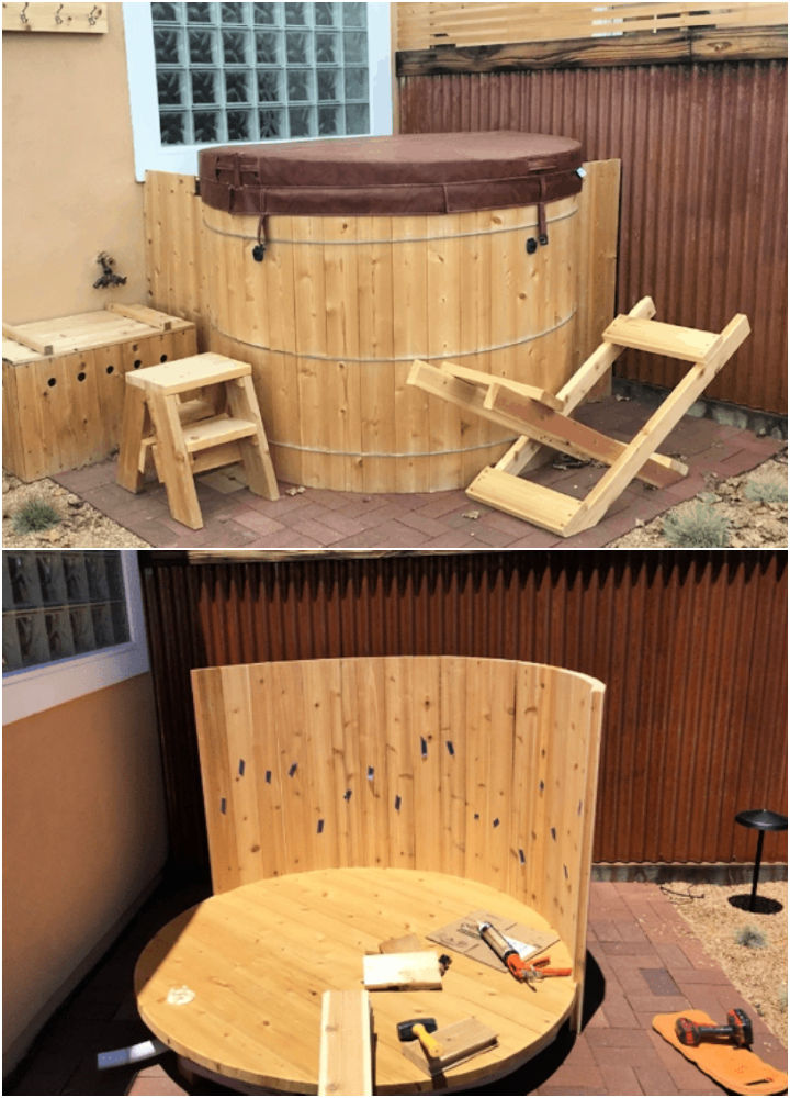 20 Homemade DIY Hot Tub Plans and Ideas Suite 101
