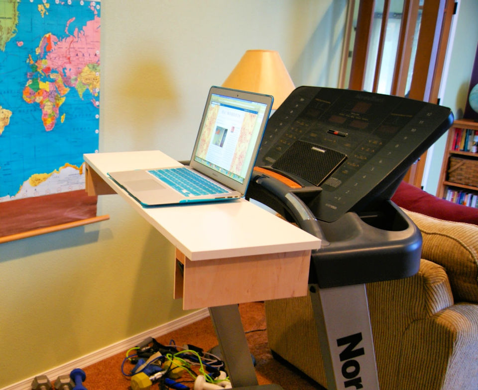 20 Homemade DIY Treadmill Desk Ideas Suite 101