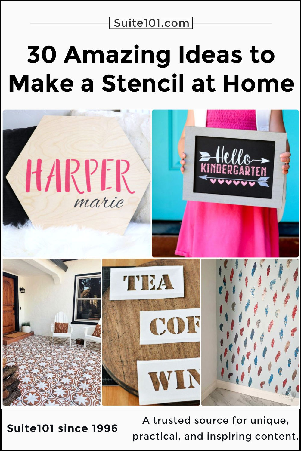 30 Easy DIY Stencil Ideas to Make Your Own Stencils