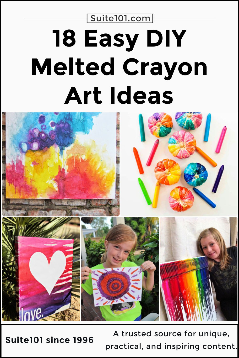 18 DIY Melted Crayon Art Ideas for Creative Minds