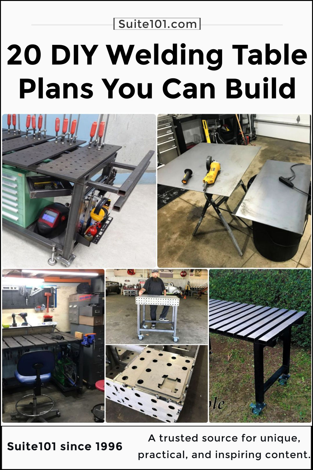 20 Homemade DIY Welding Table Plans and Ideas Suite 101