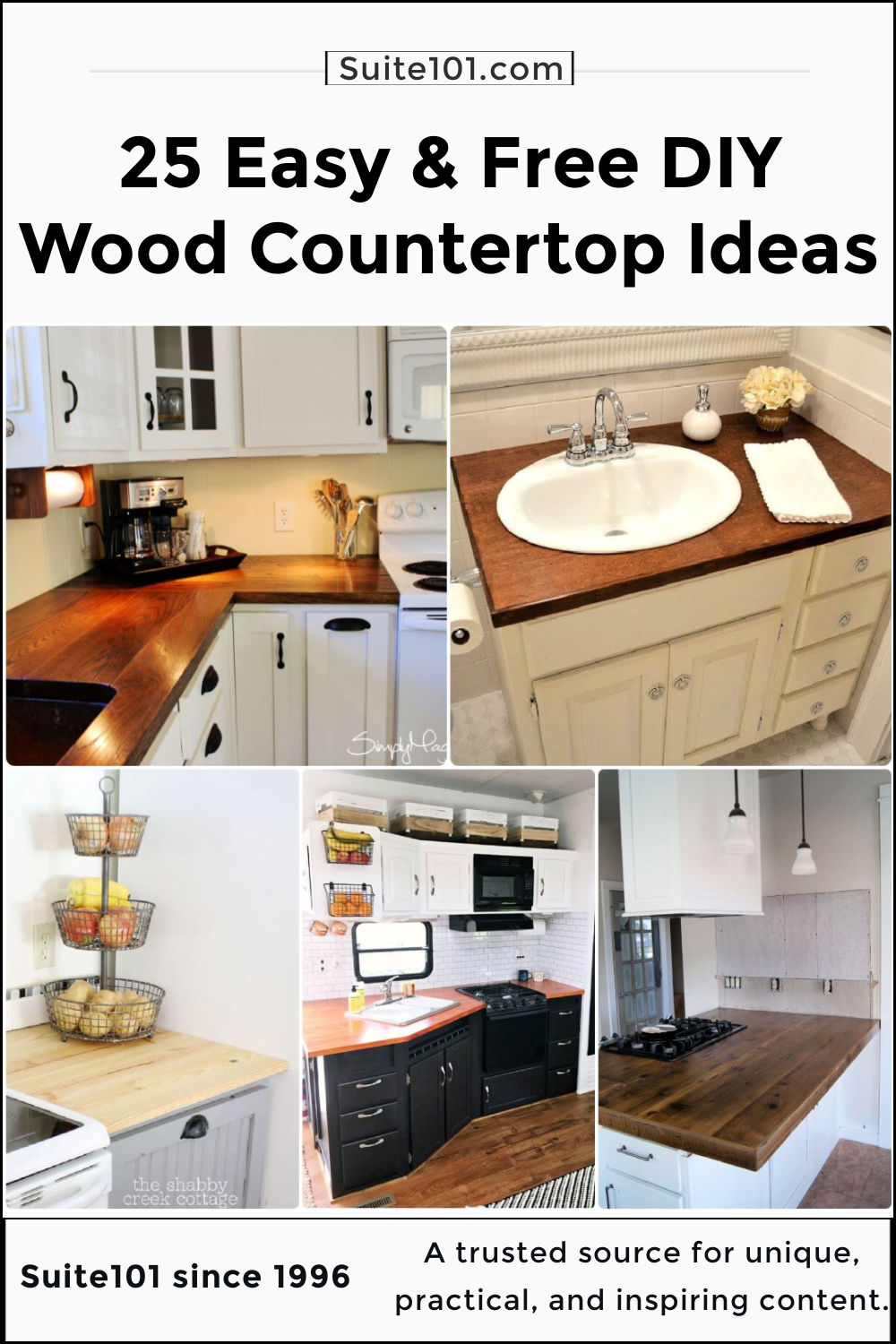 DIY Wood Countertops 25 Ideas to Build Your Own Suite 101