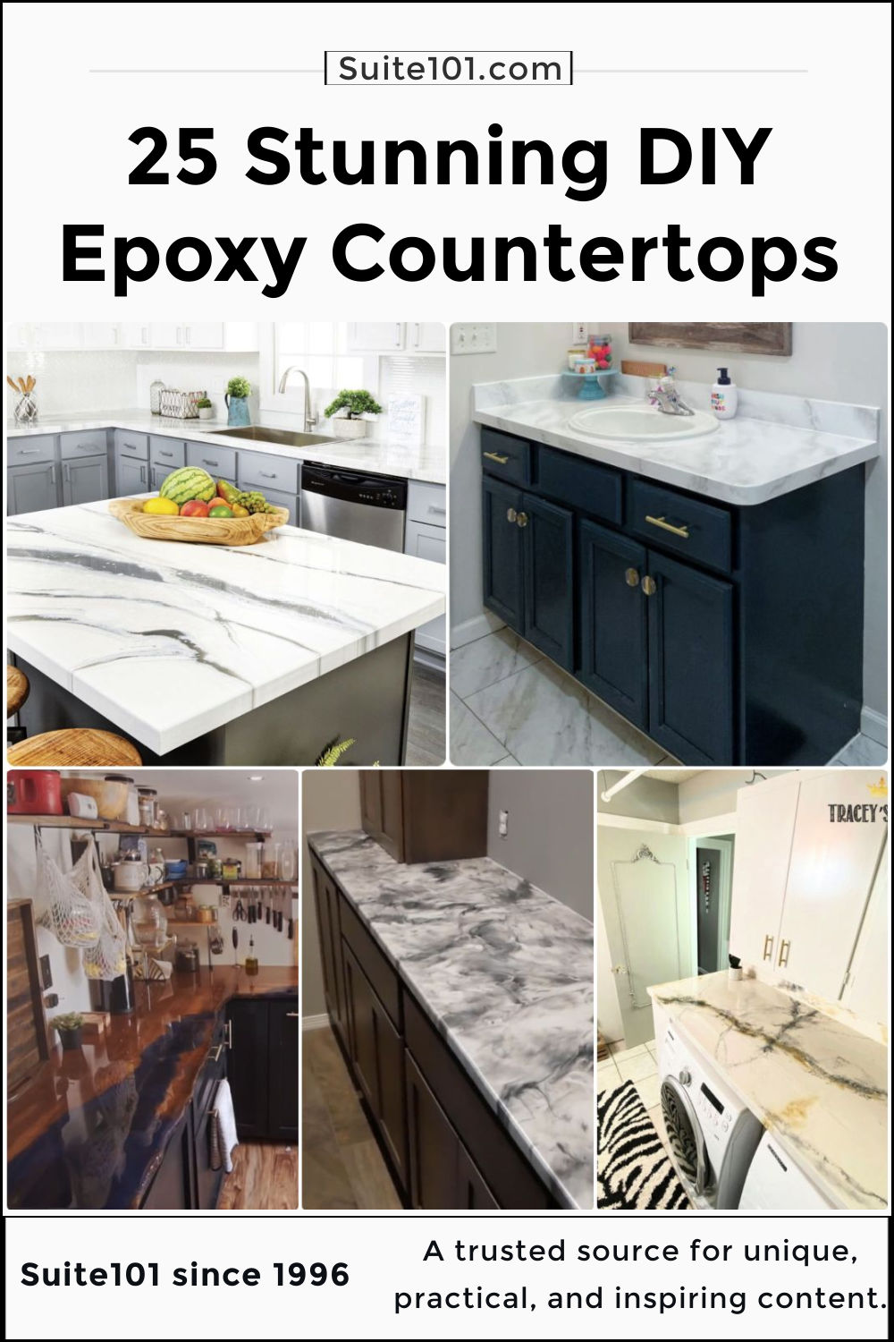 25 Easy DIY Epoxy Countertops How To Step by Step Suite 101