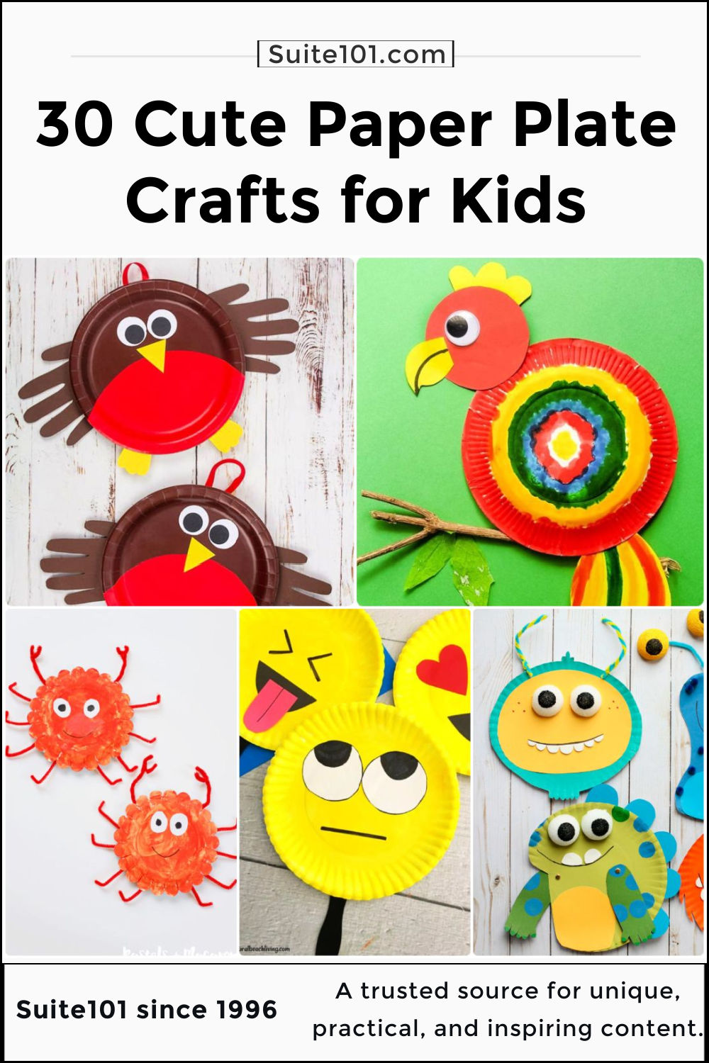 30 Paper Plate Crafts for Kids {Preschoolers & Toddlers} - Suite 101