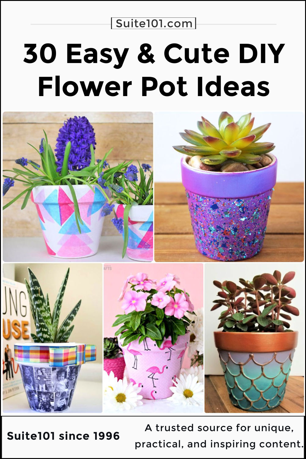 30 Cute DIY Flower Pot Ideas You Can Make Yourself