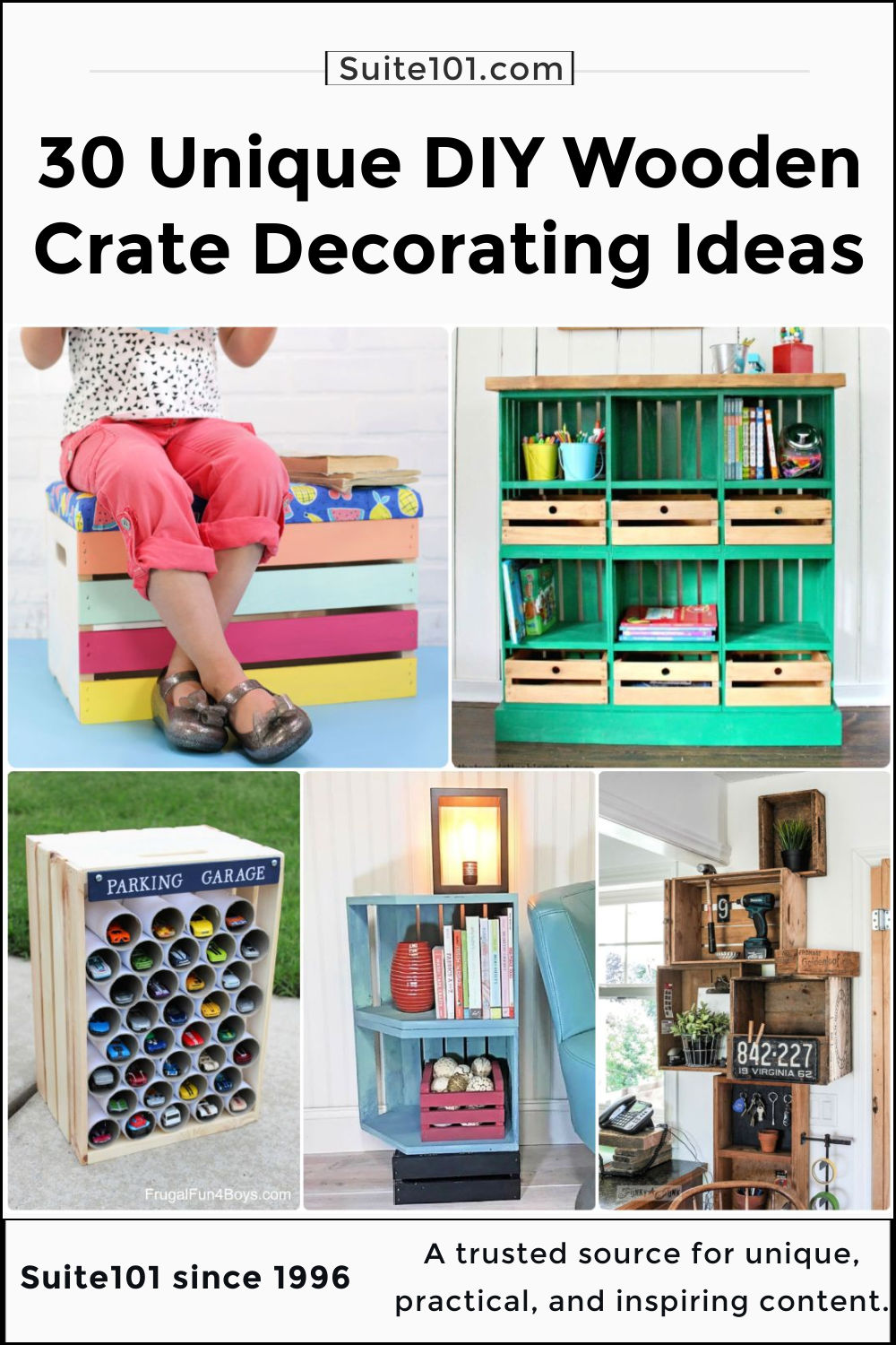 30 Unique Wooden Crate Decorating Ideas Suite 101