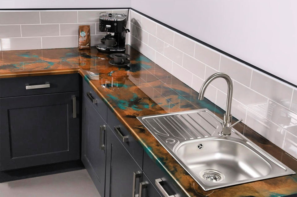 25 Easy DIY Epoxy Countertops How To Step by Step Suite 101