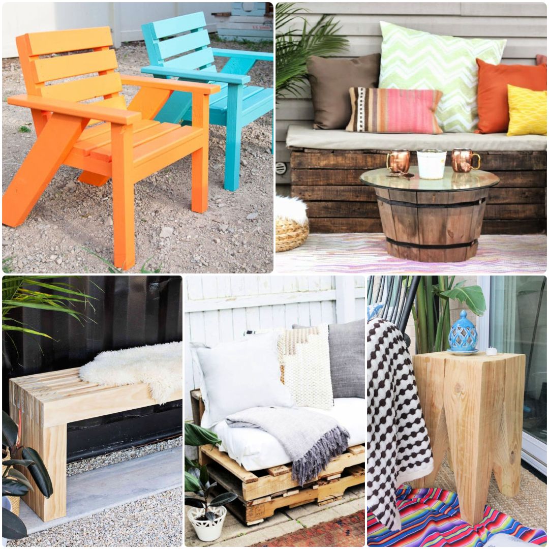 23 DIY Patio Furniture Plans