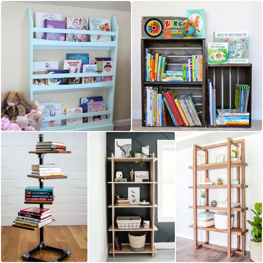 DIY Rotating Bookshelf - Home Improvement Projects to inspire and