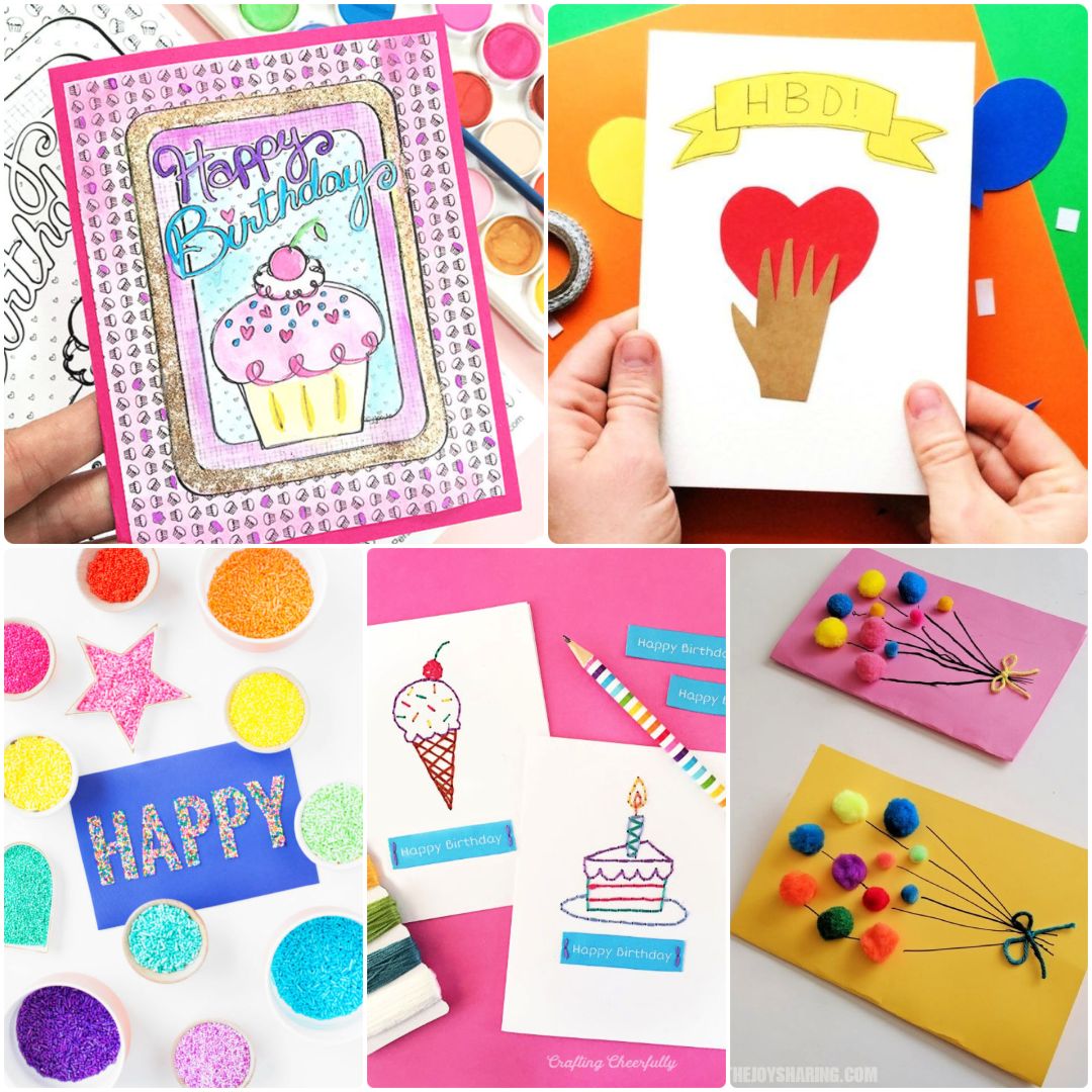 4 Easy-Peasy Handmade Birthday Card Ideas