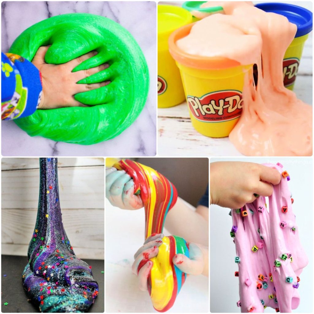 Relax Safe Kid Easy Sensory Fluffy Glitter Glue Floam Slime Clay