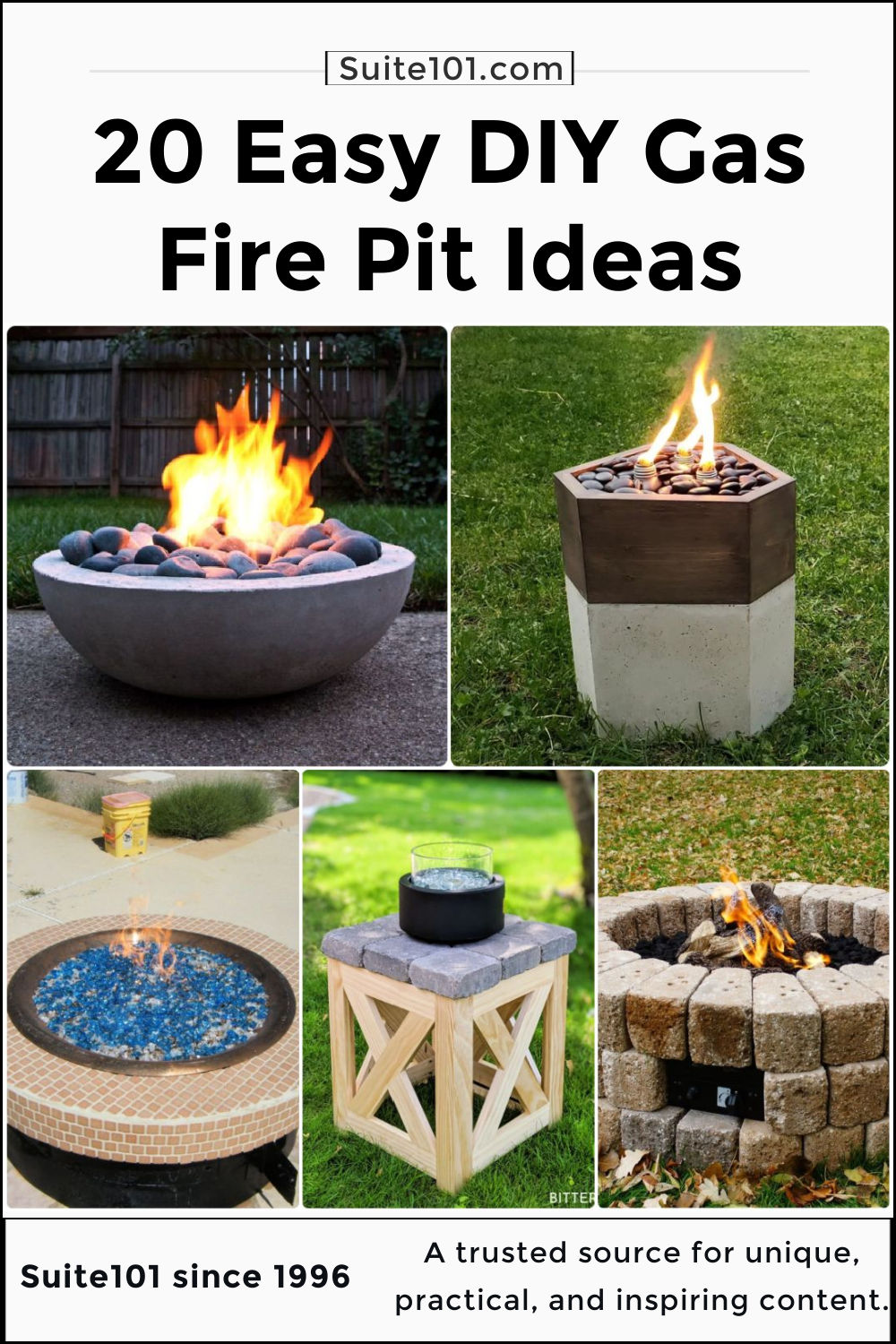 20 Diy Gas Fire Pit Ideas: How To Build Your Own - Suite 101