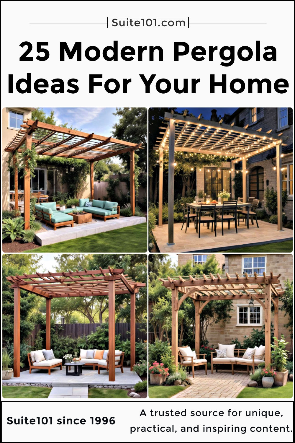 25 Modern Pergola Ideas and Design Inspirations To Copy