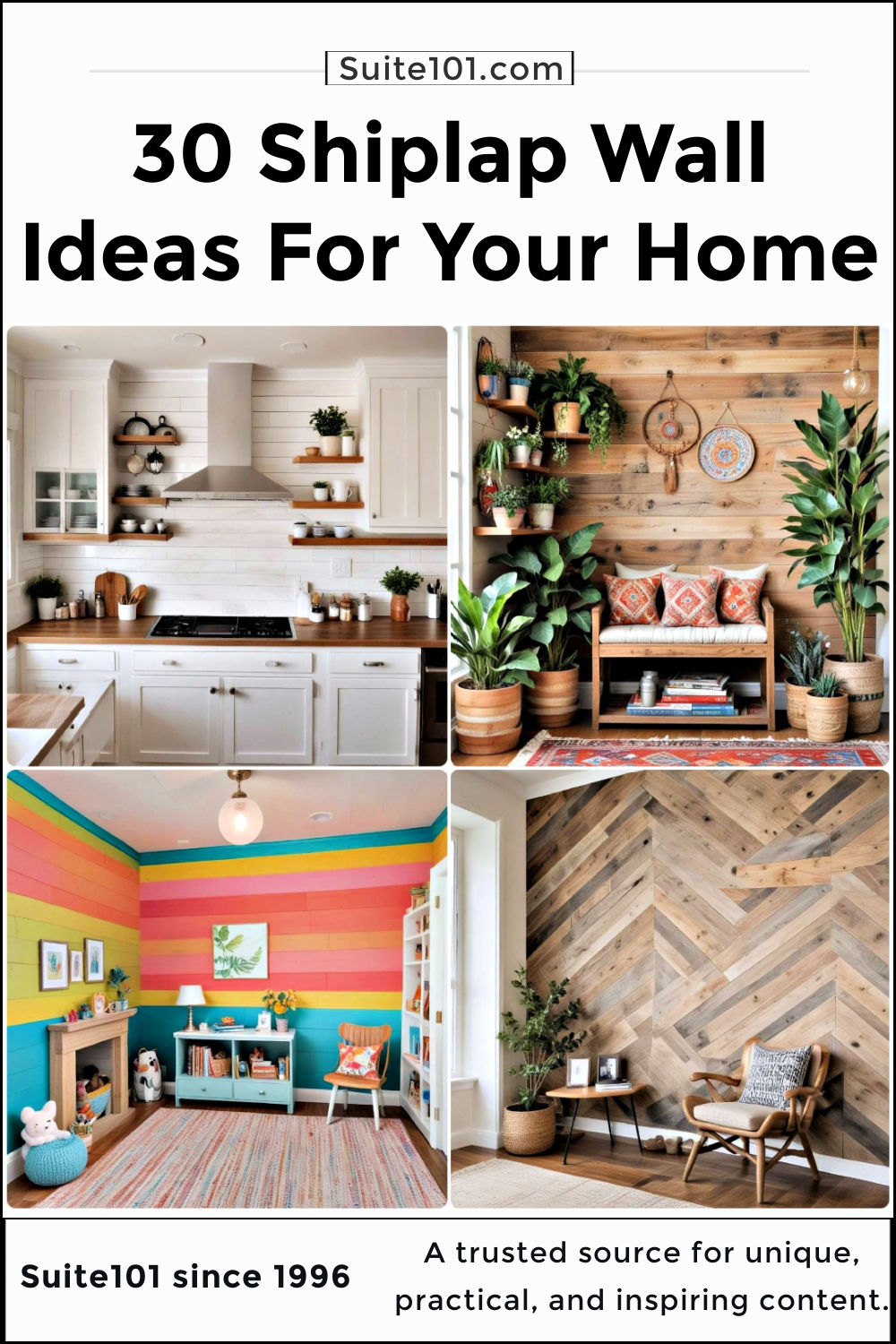 30 Shiplap Wall Ideas and Designs for Every Room - Suite 101