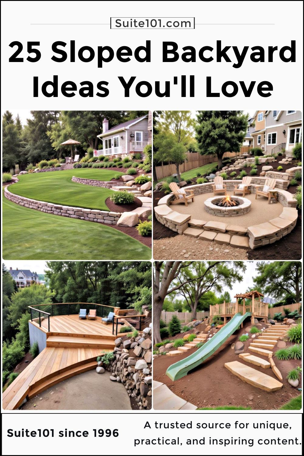 25 Sloped Backyard Ideas on A Budget - Suite 101