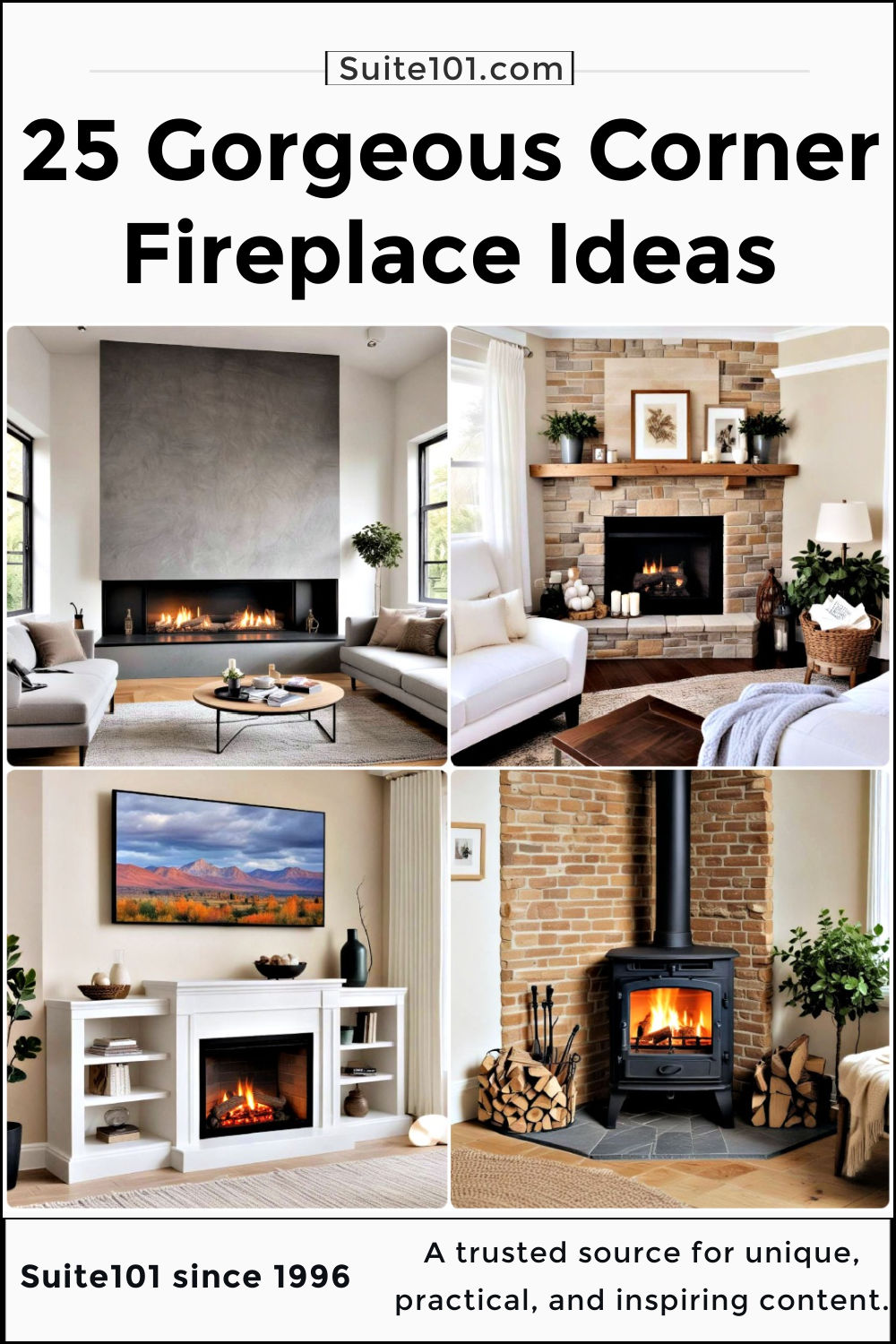 25 Corner Fireplace Ideas For Modern Decor