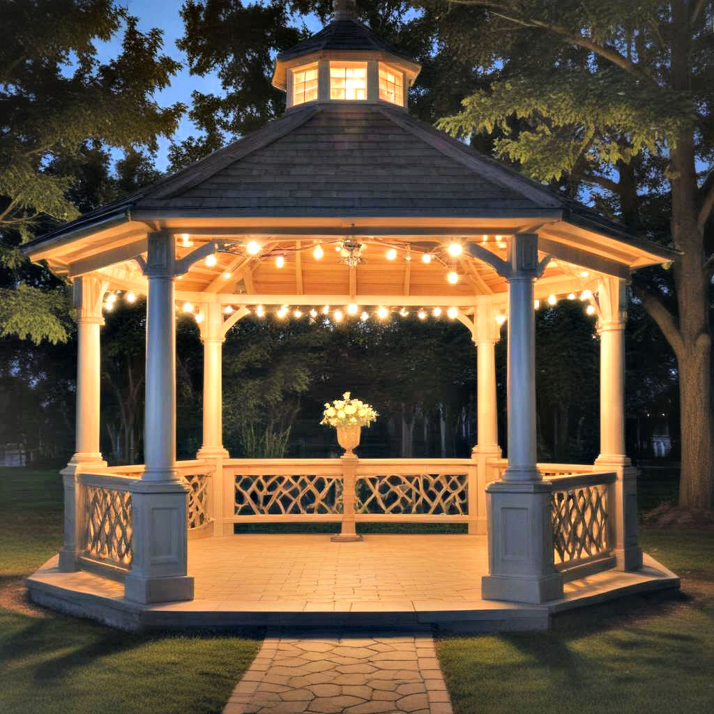 25 Gazebo Lighting Ideas For A Cozy Outdoor Ambiance 25 Gazebo Lighting Ideas For A Cozy Outdoor Ambiance