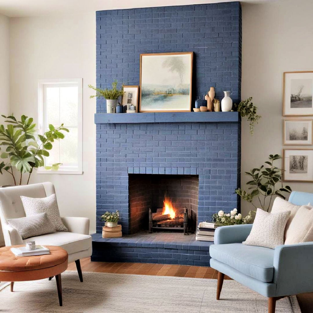 40 Painted Brick Fireplace Ideas That Make a Statement