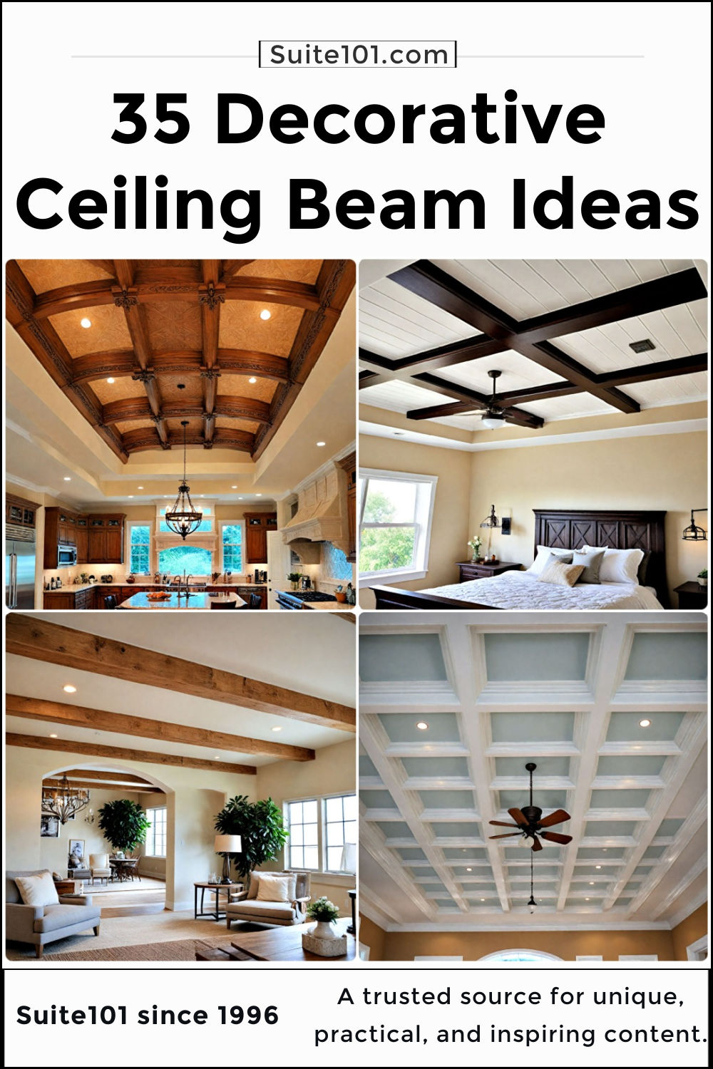 35 Decorative Ceiling Beam Ideas For Any Room