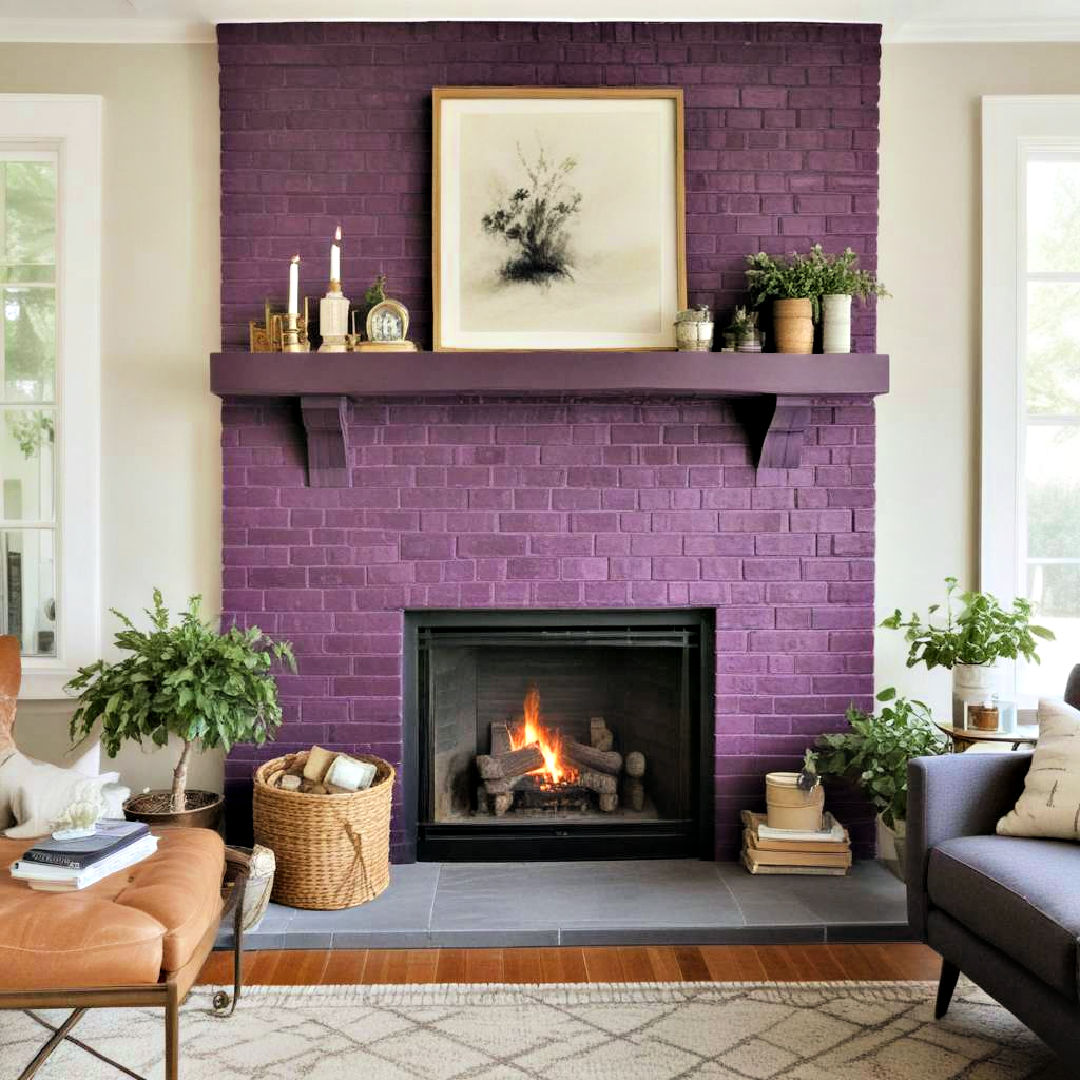 40 Painted Brick Fireplace Ideas That Make a Statement