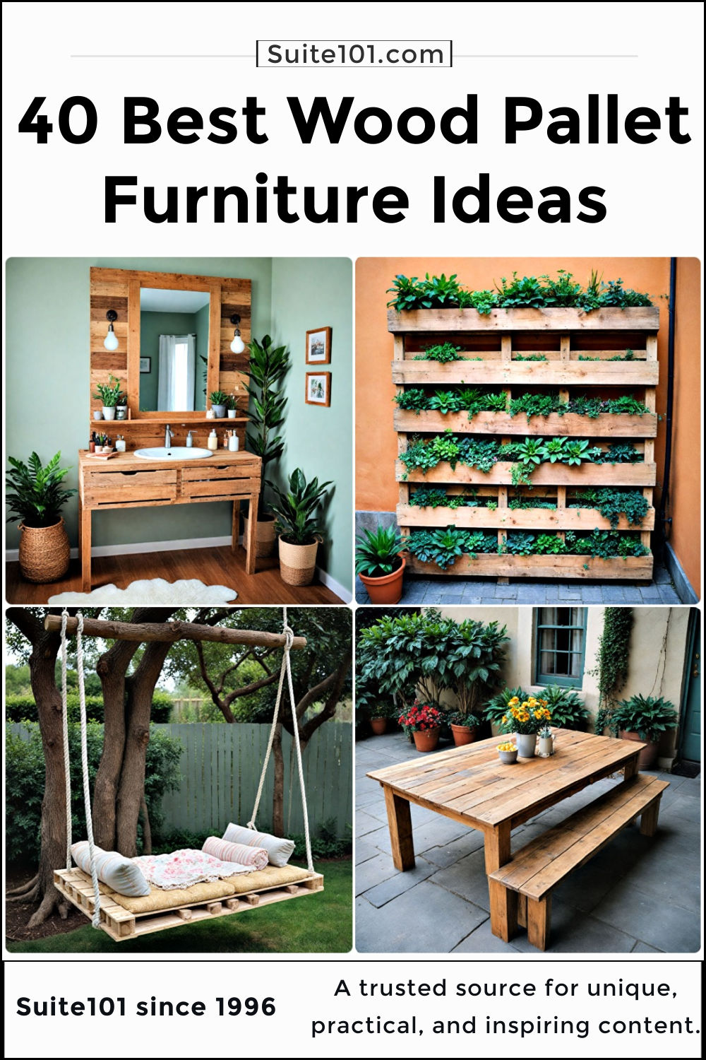 40 Easy Pallet Furniture Ideas Anyone Can Do
