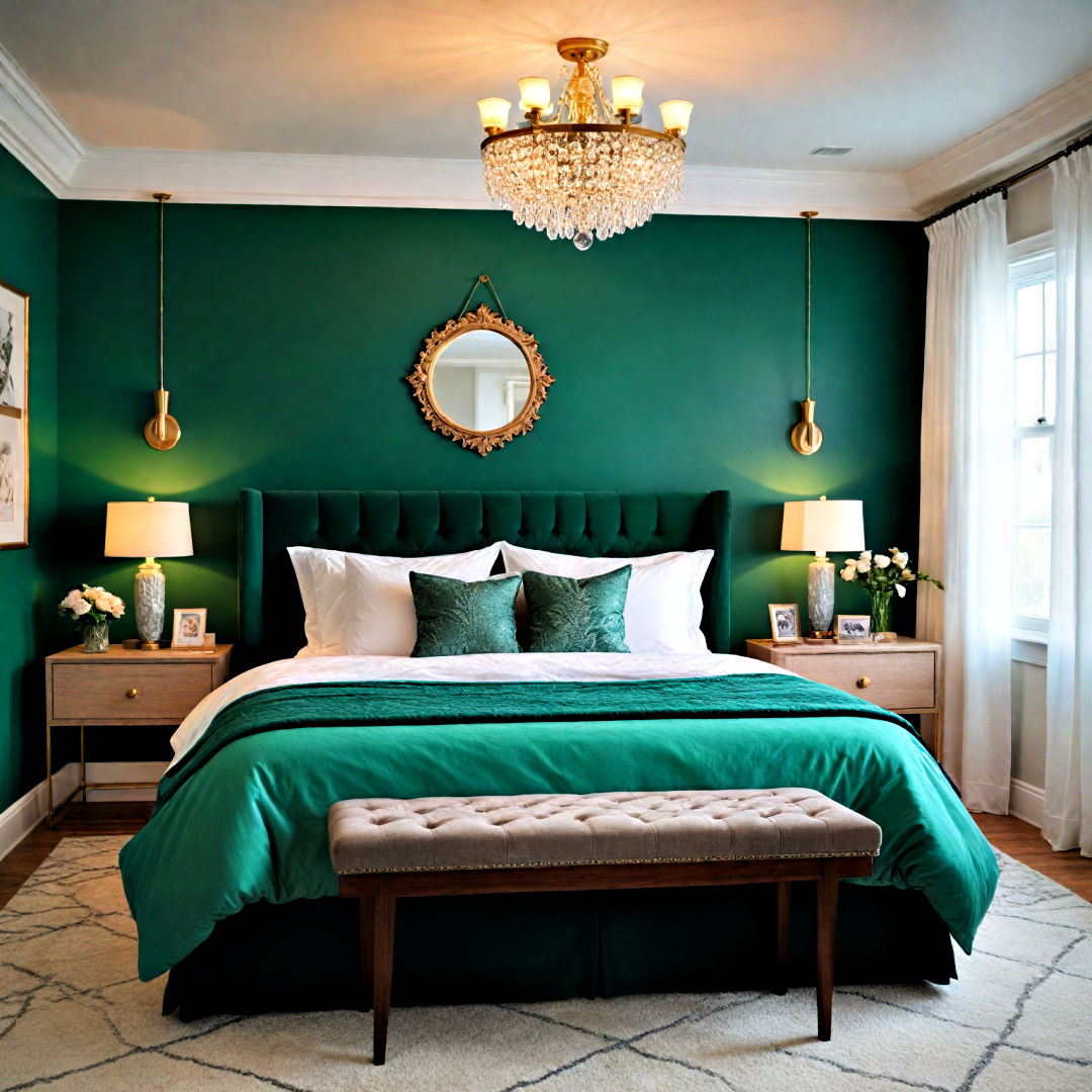 20 Emerald Green Bedroom Ideas and Decor Inspiration