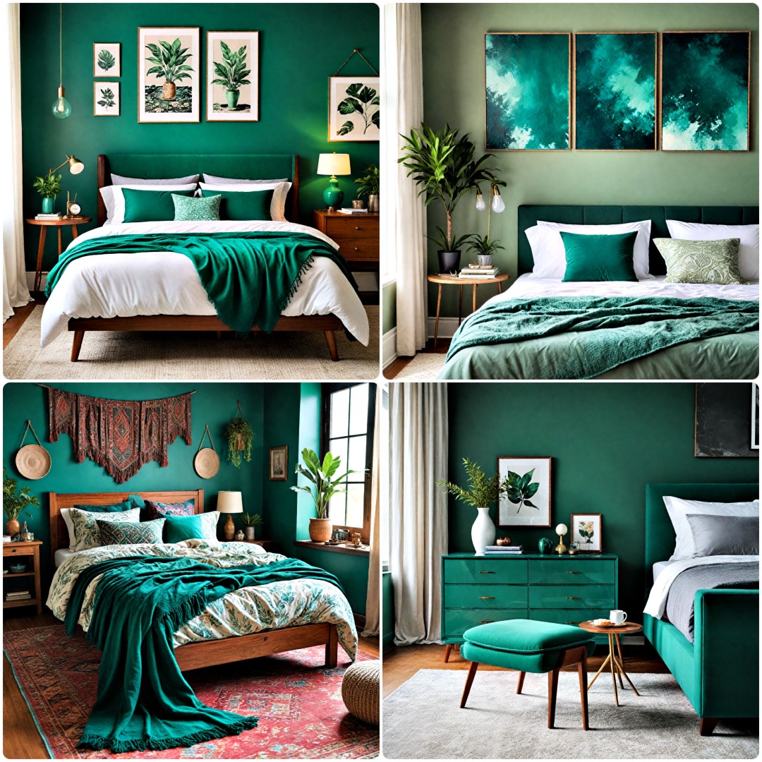 20 Emerald Green Bedroom Ideas and Decor Inspiration