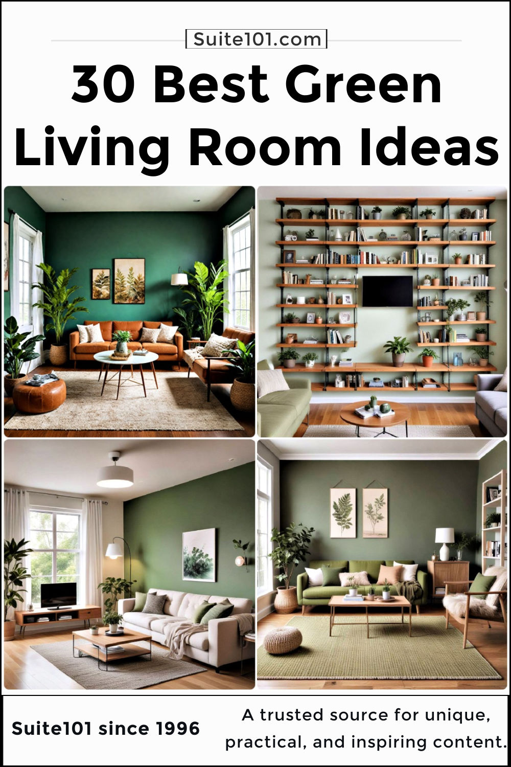 30 Green Living Room Ideas for Your Inspiration