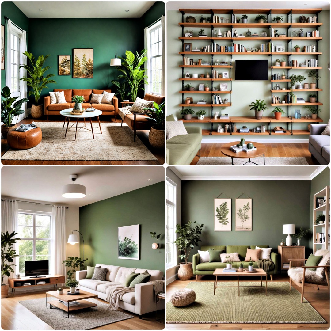 30 Green Living Room Ideas for Your Inspiration