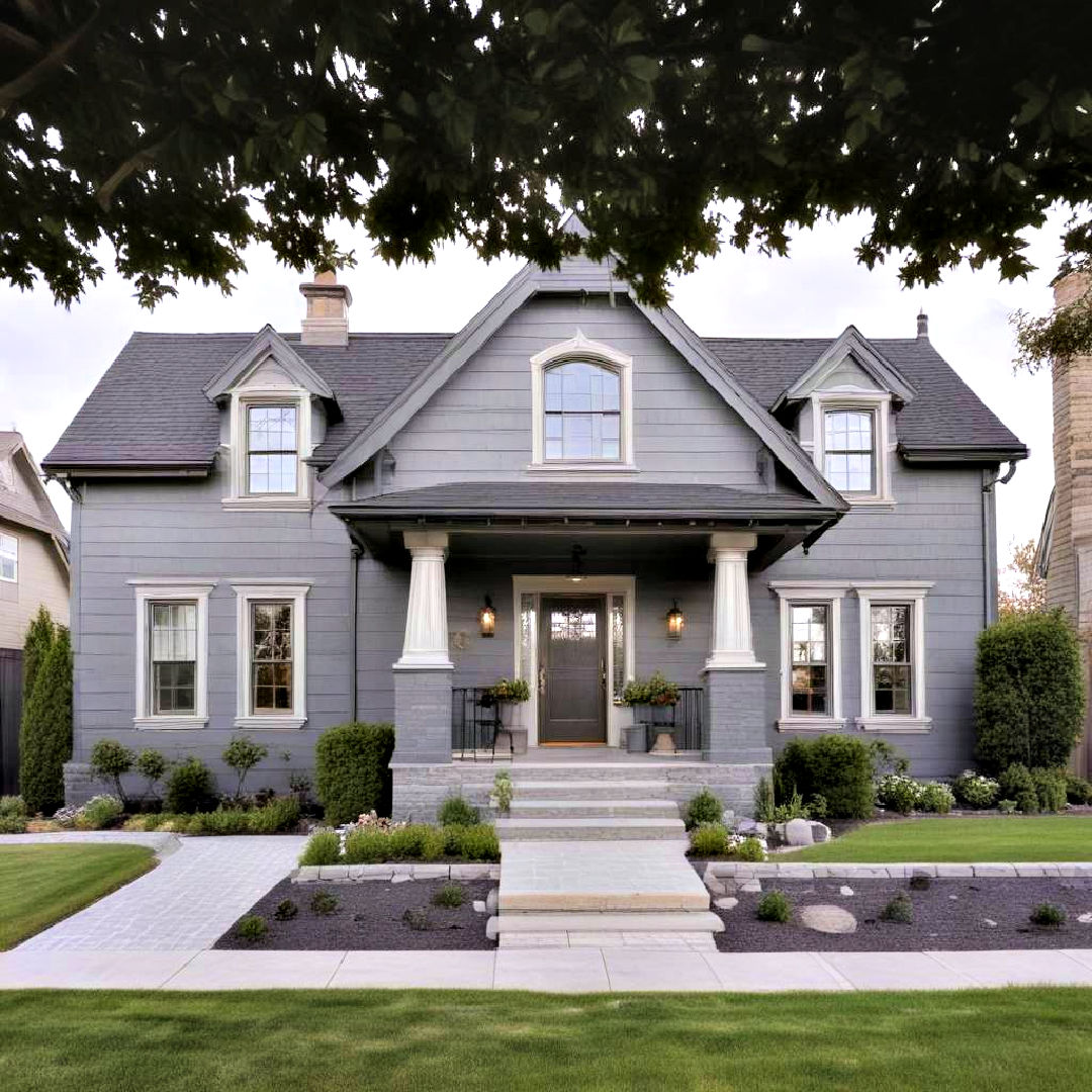 40 Modern Grey House Exterior Color Schemes and Ideas