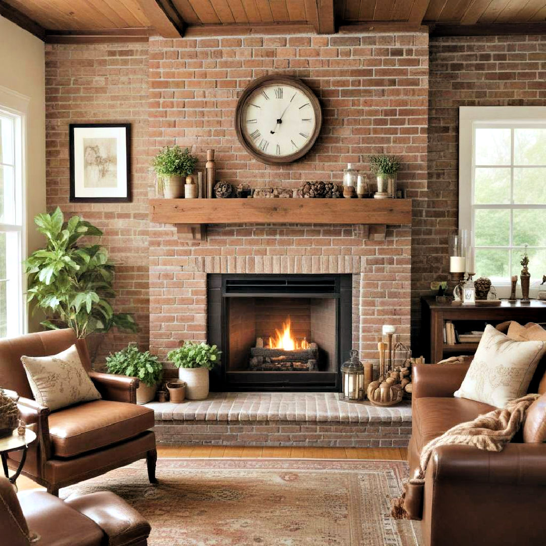 40 Painted Brick Fireplace Ideas That Make a Statement