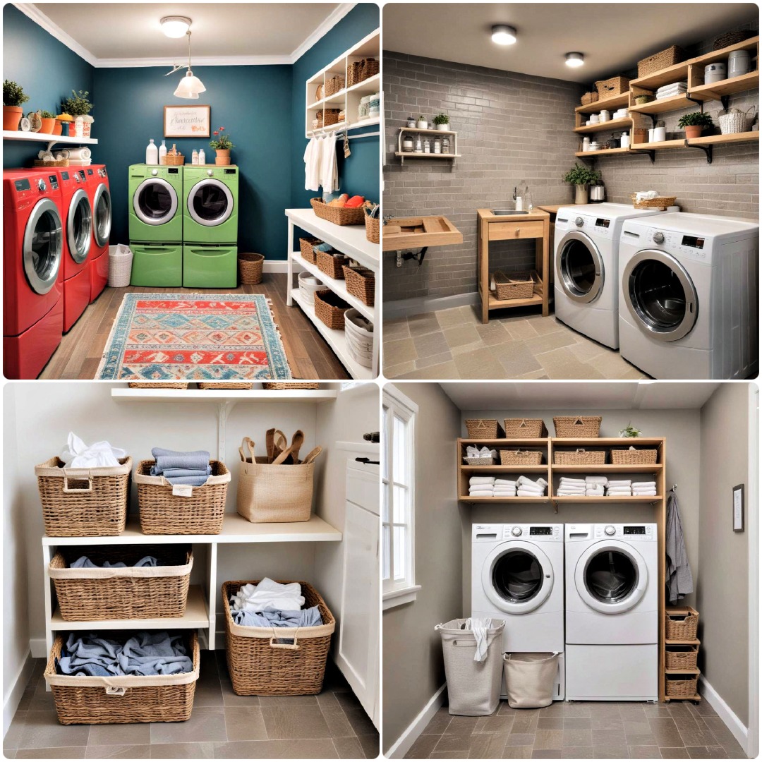 25 Basement Laundry Room Ideas to Simplify Your Chores