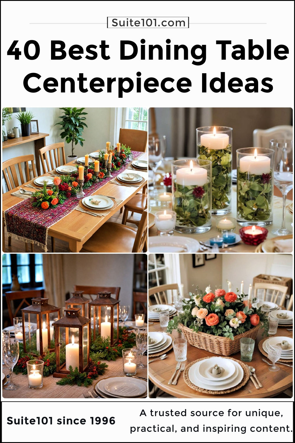 40 Dining Table Centerpiece Ideas for All Styles