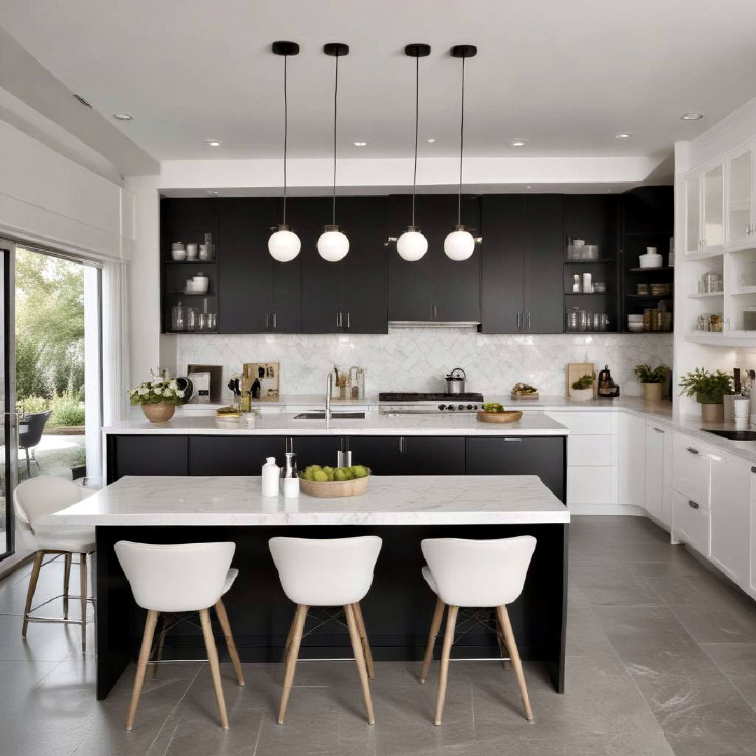 40 Black and White Kitchen Ideas for Modern Homes