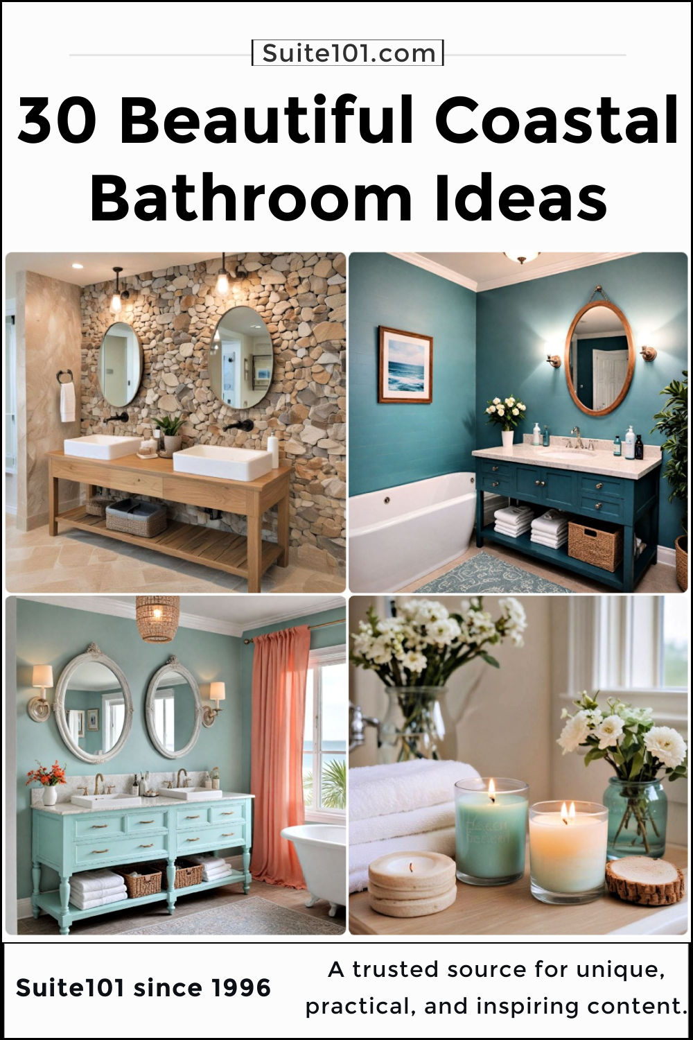 30 Coastal Bathroom Ideas for a Fresh & Breezy Look