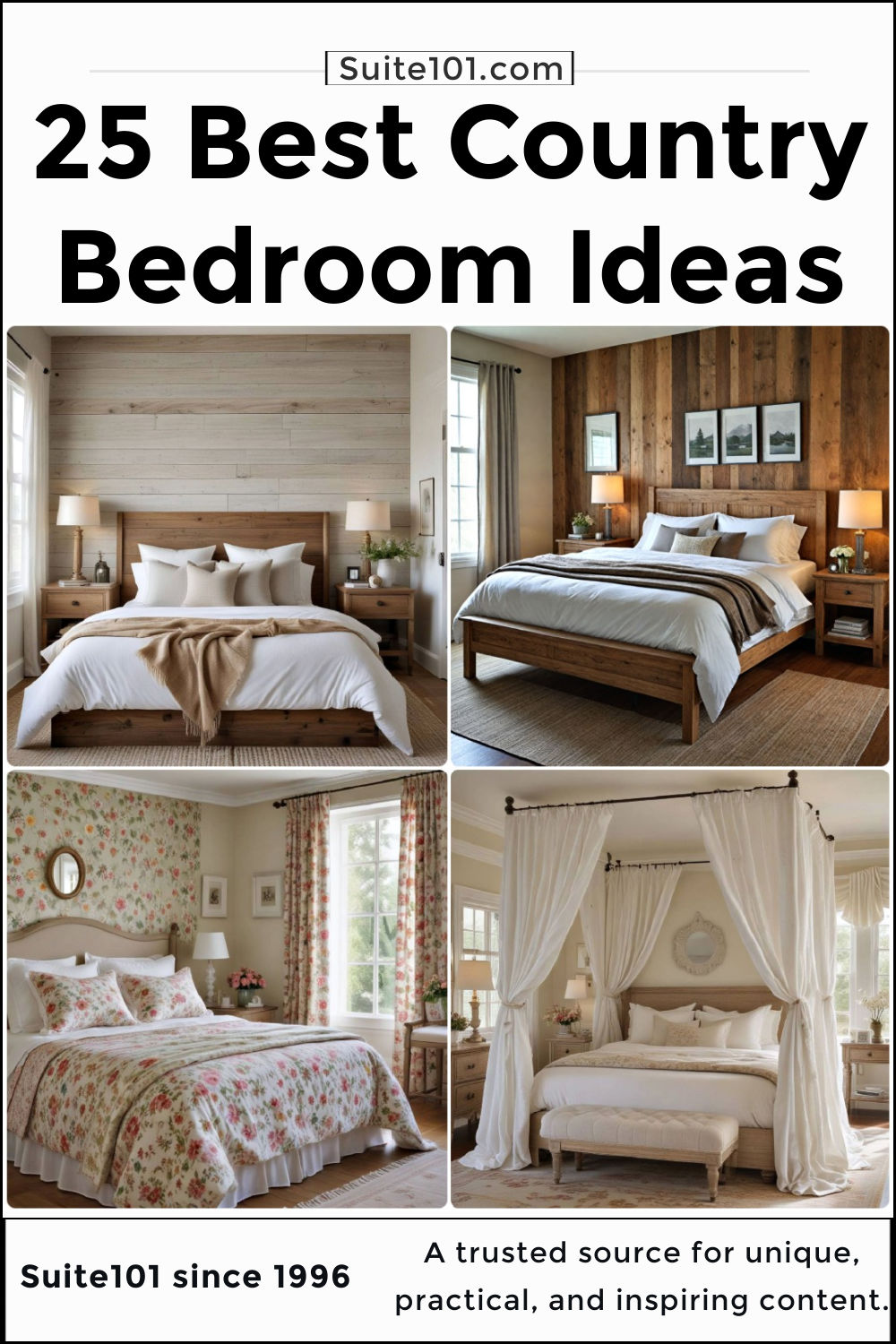 25 Country Bedroom Ideas For A Nature-inspired Escape