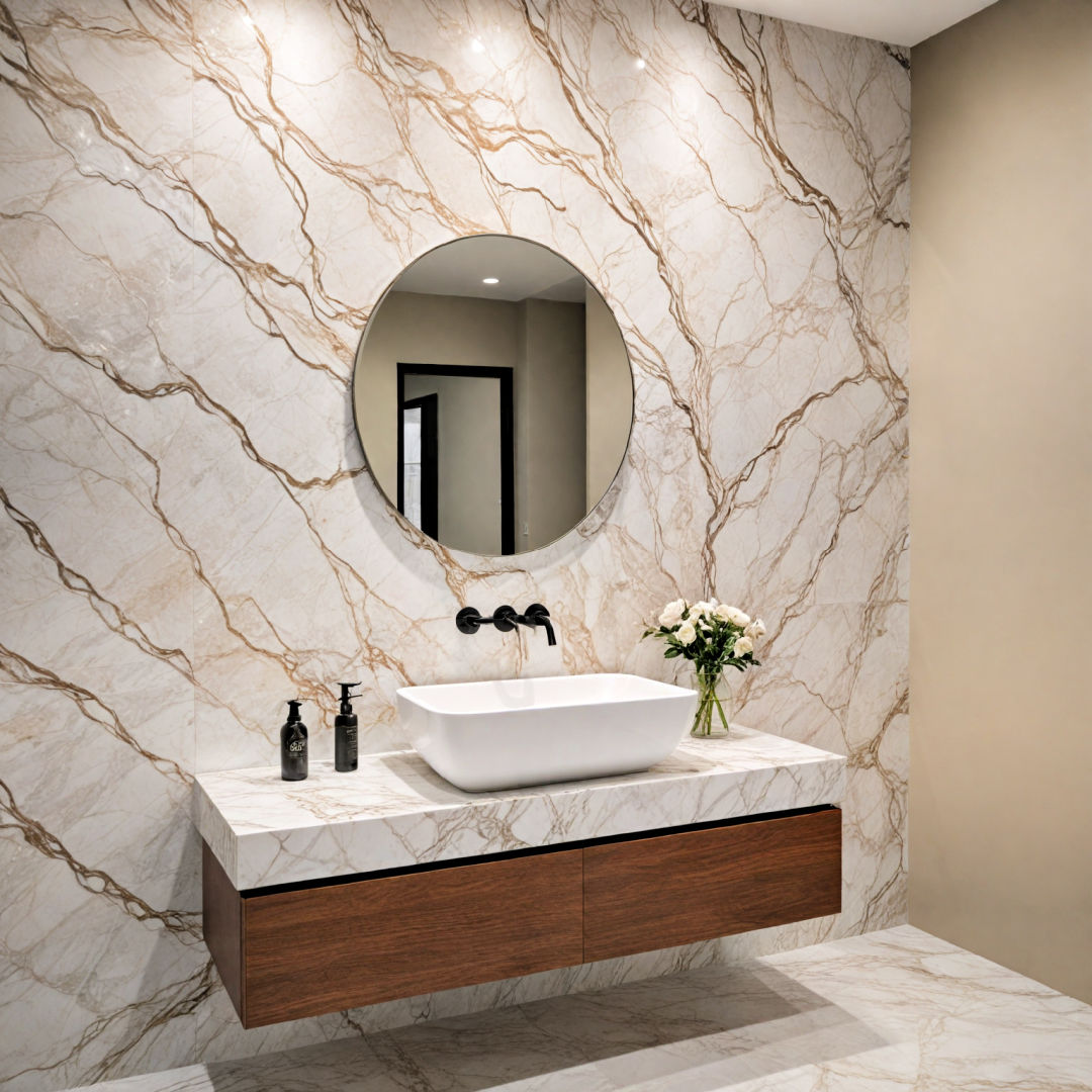 40 Bathroom Accent Wall Ideas For a High-End Look
