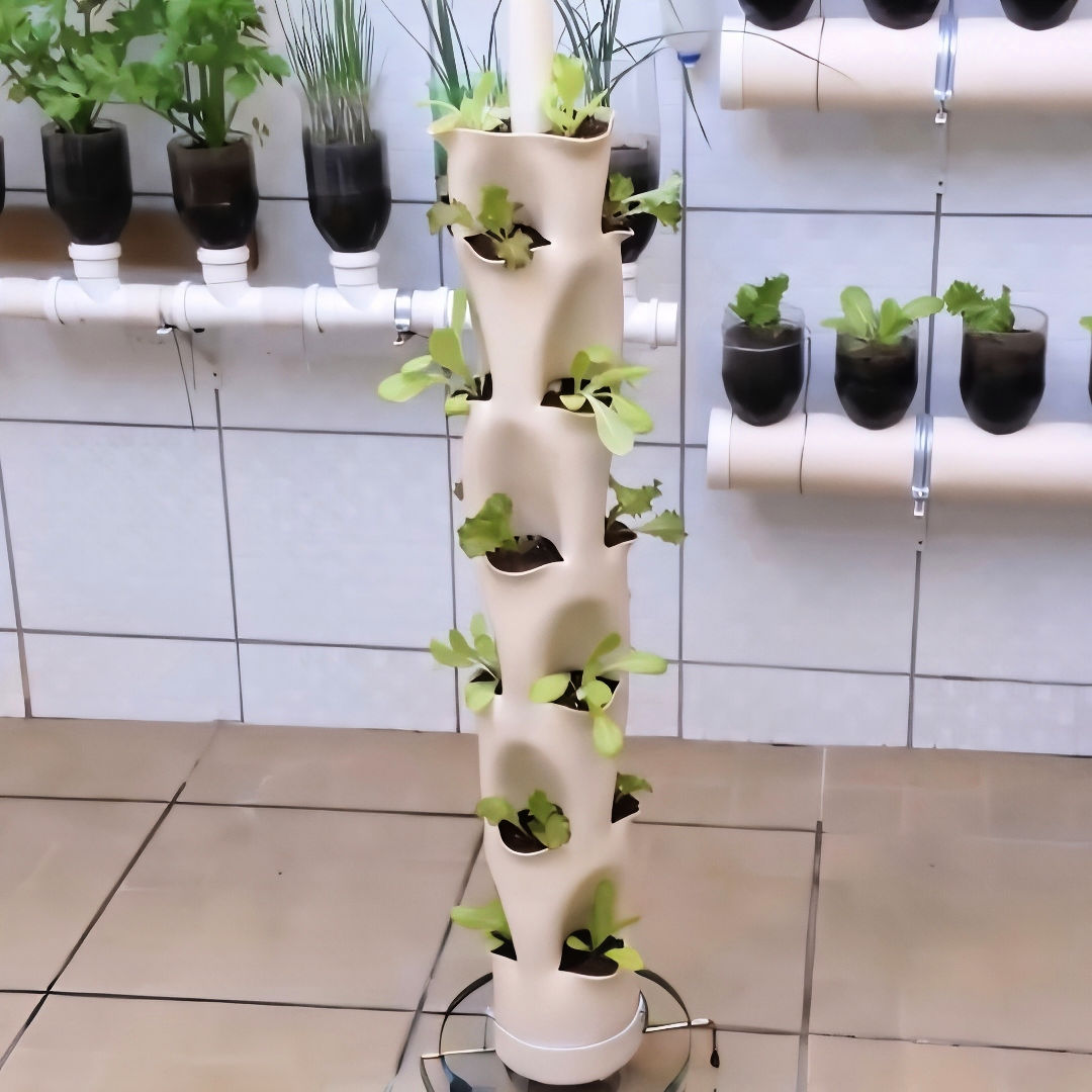 DIY Vertical PVC Pipe Garden