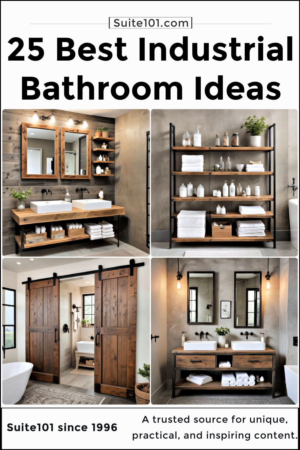 Beautiful view of Modern Industrial Bathroom Design Ideas