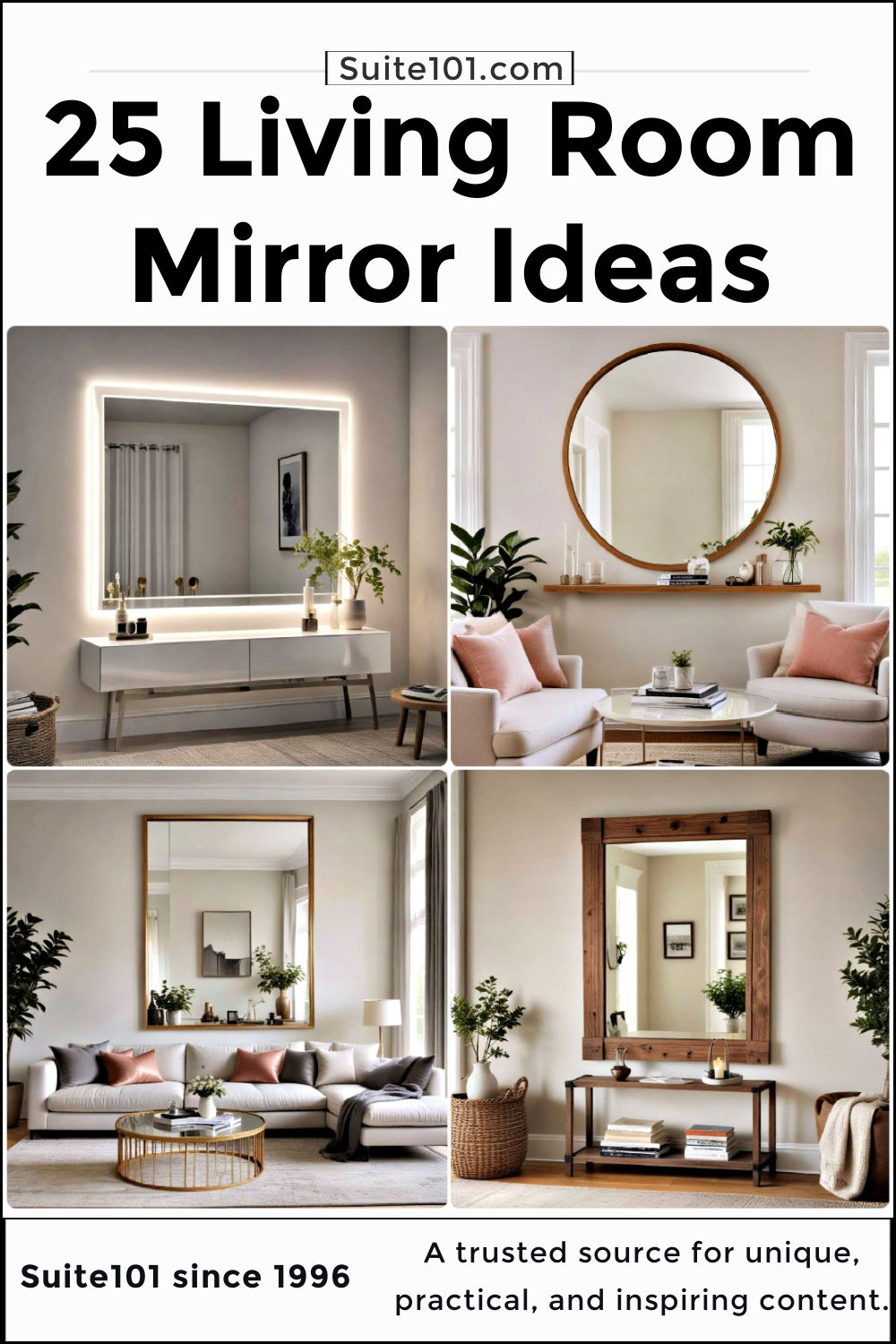 25 Living Room Mirror Ideas for Every Style