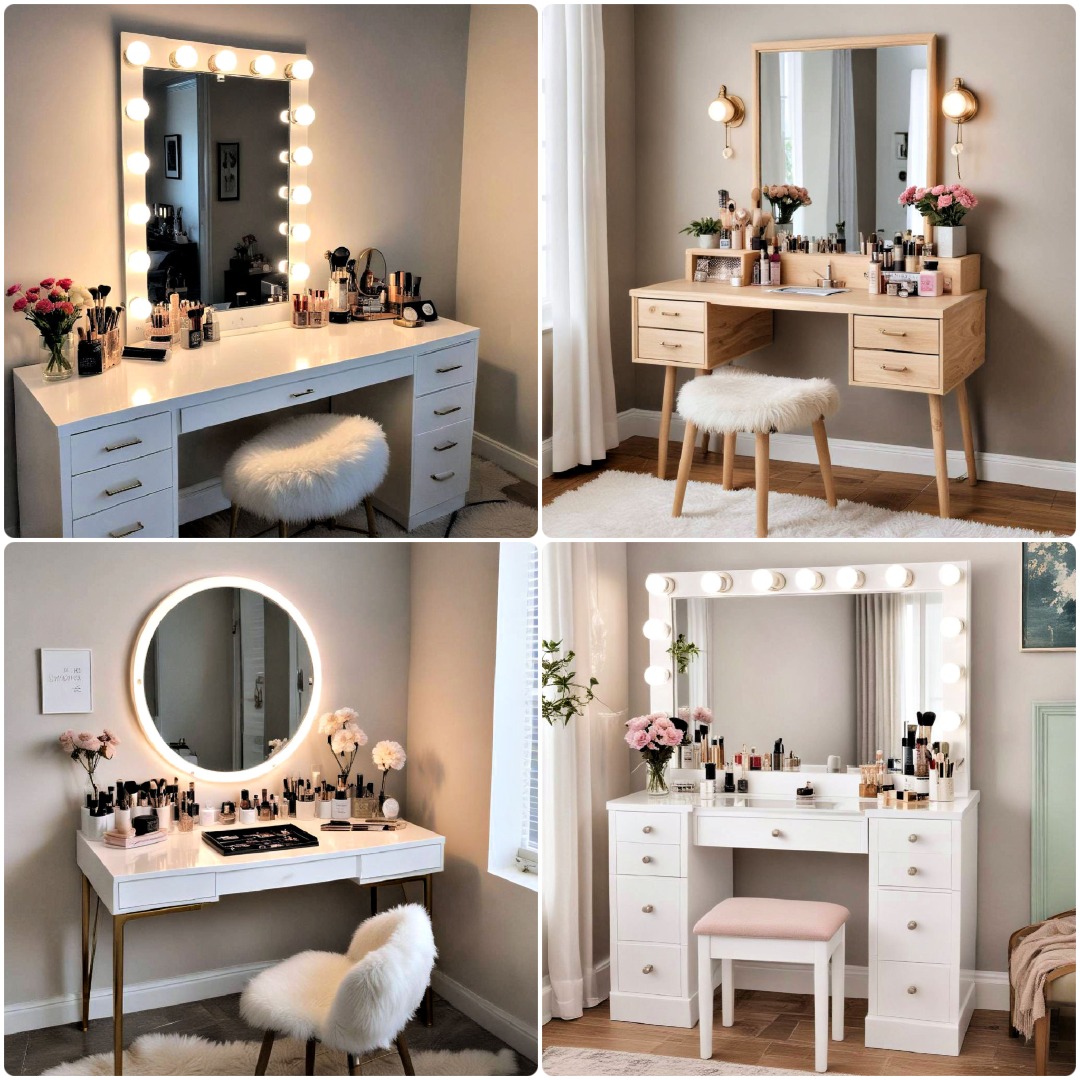 25 Makeup Vanity Ideas To Design Your Dream Station