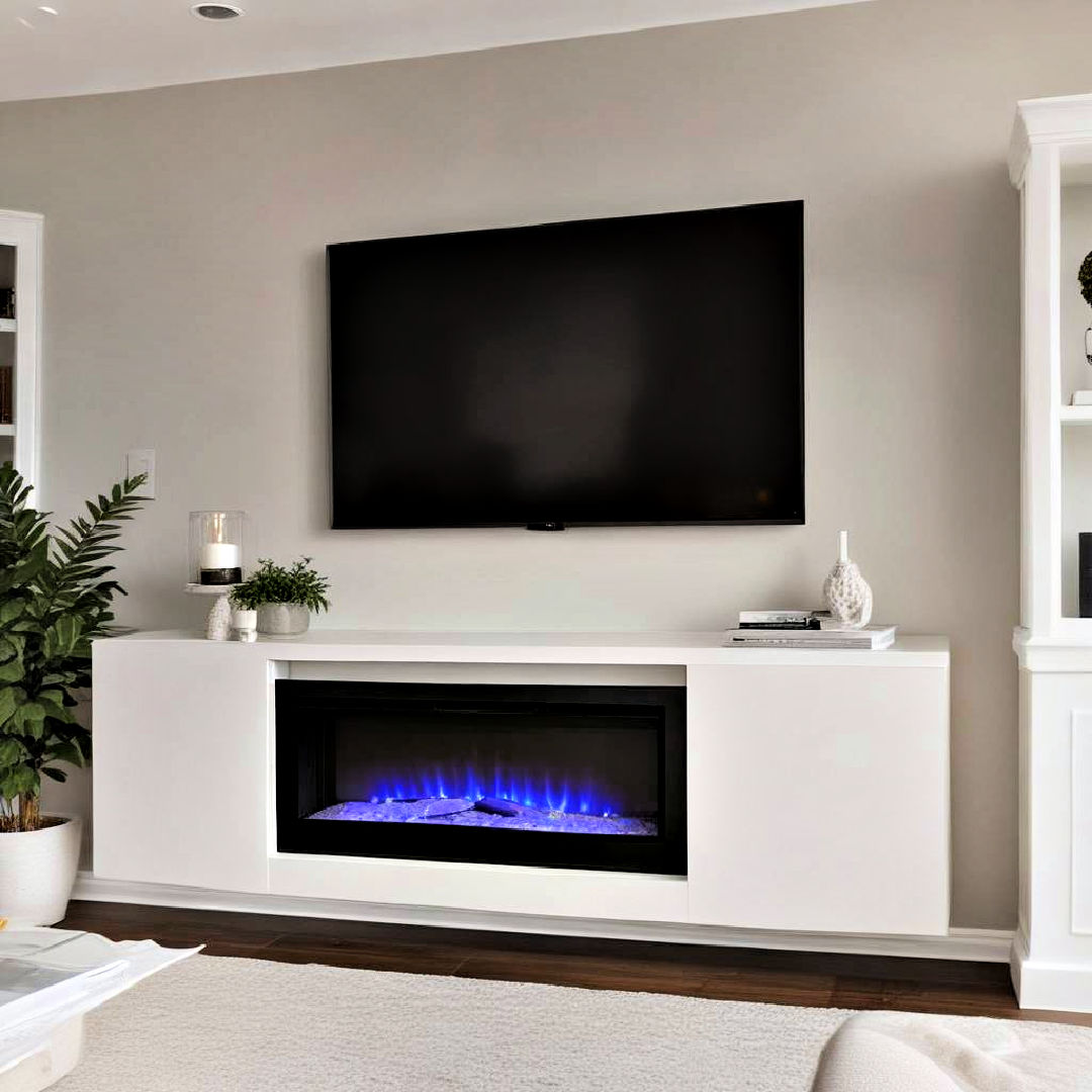 25 Electric Fireplace Ideas With Tv Above To Inspire You