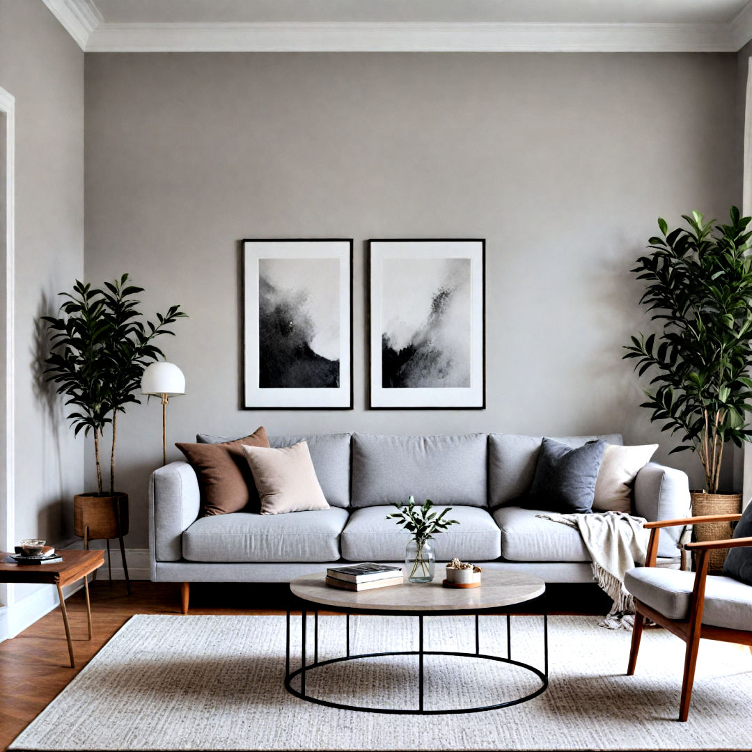 View of 40 Gray Living Room Ideas for a Minimalist Aesthetic