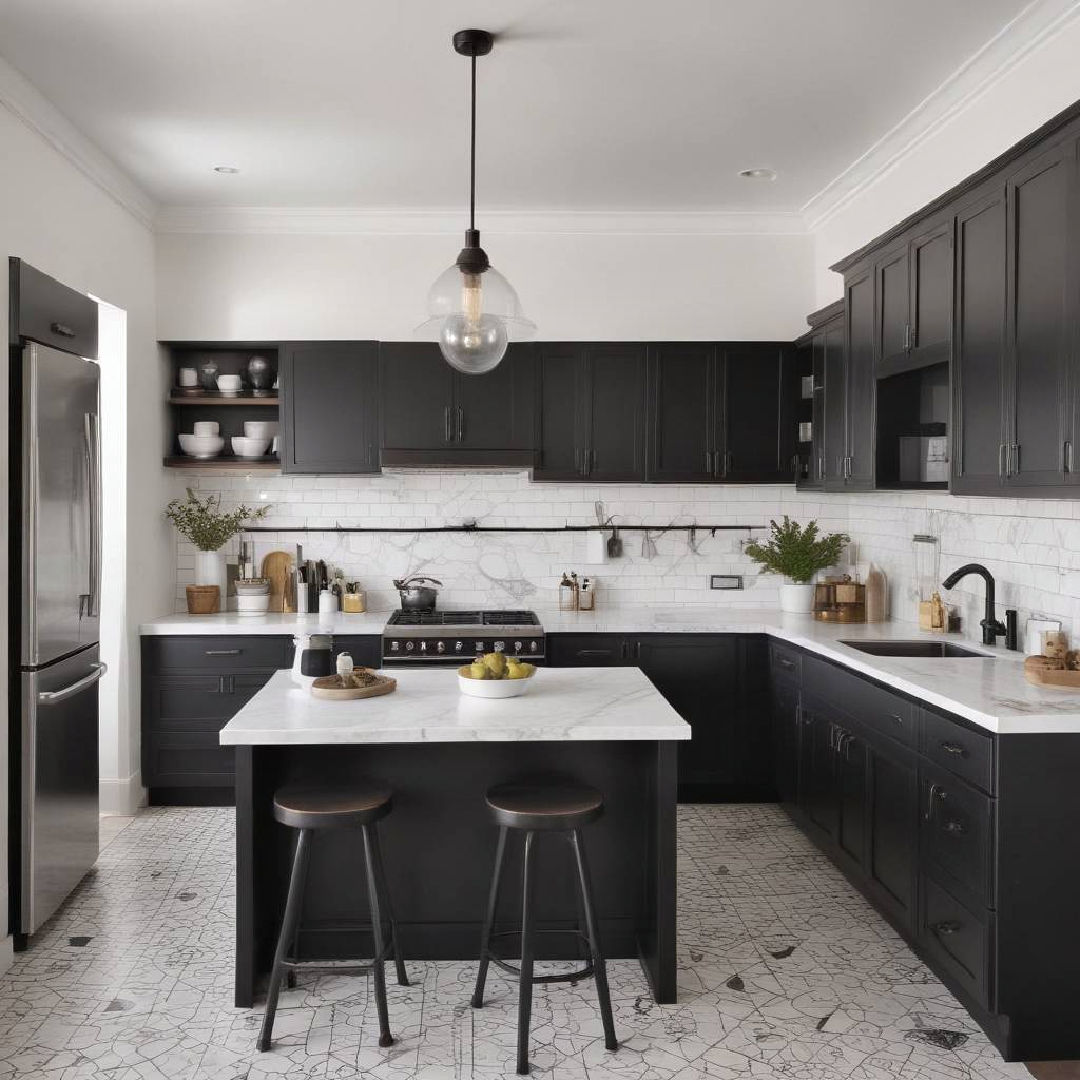 40 Black and White Kitchen Ideas for Modern Homes
