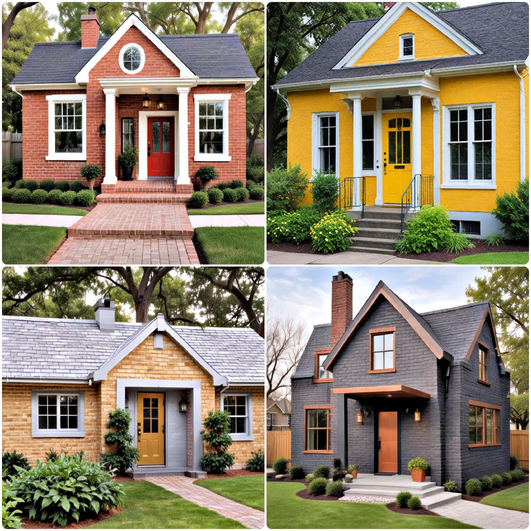 40 Exterior Brick Paint Color Ideas For Any Style