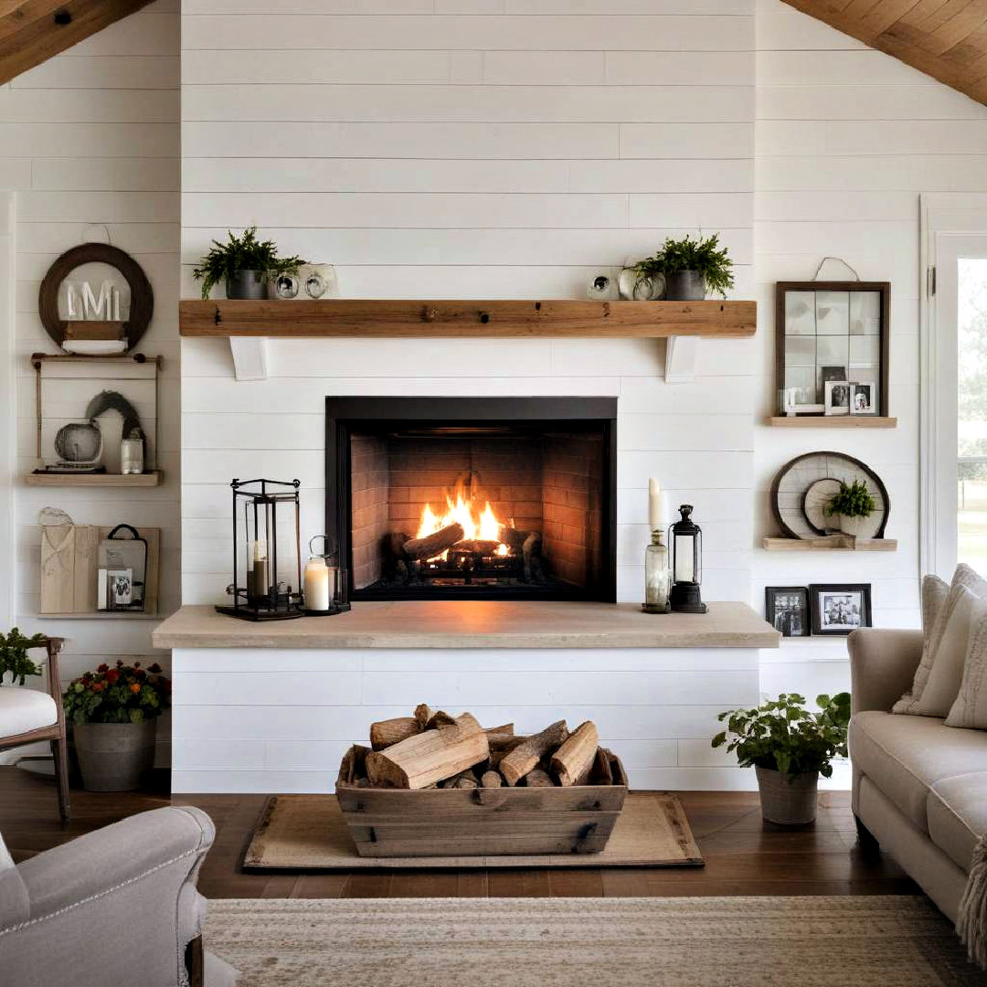 25 Farmhouse Fireplace Ideas for a Timeless Look