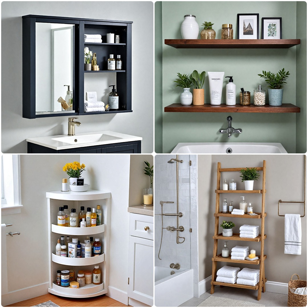 25 Small Bathroom Shelving Ideas To Maximize Every Inch